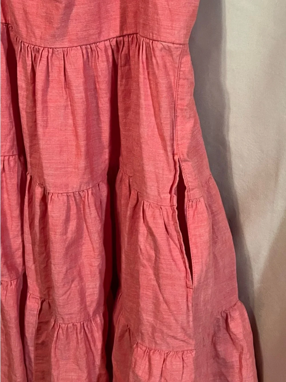 Wrangler Retro Tiered Sleeveless Red Sundress Size M - Picture 6 of 10